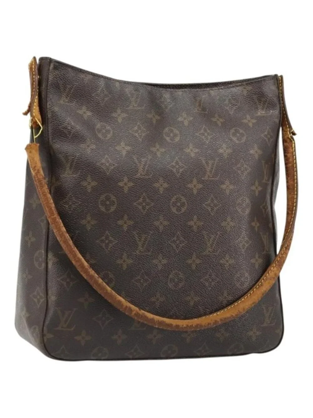 Authentic LOUIS VUITTON Monogram Looping GM Shoulder Bag M51145 LV